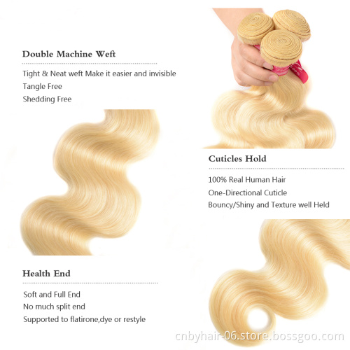 Wholesale cuticle aligend hair color 613 raw virgin Indian hair,free sample human hair extension,613 unprocessed hair vendors